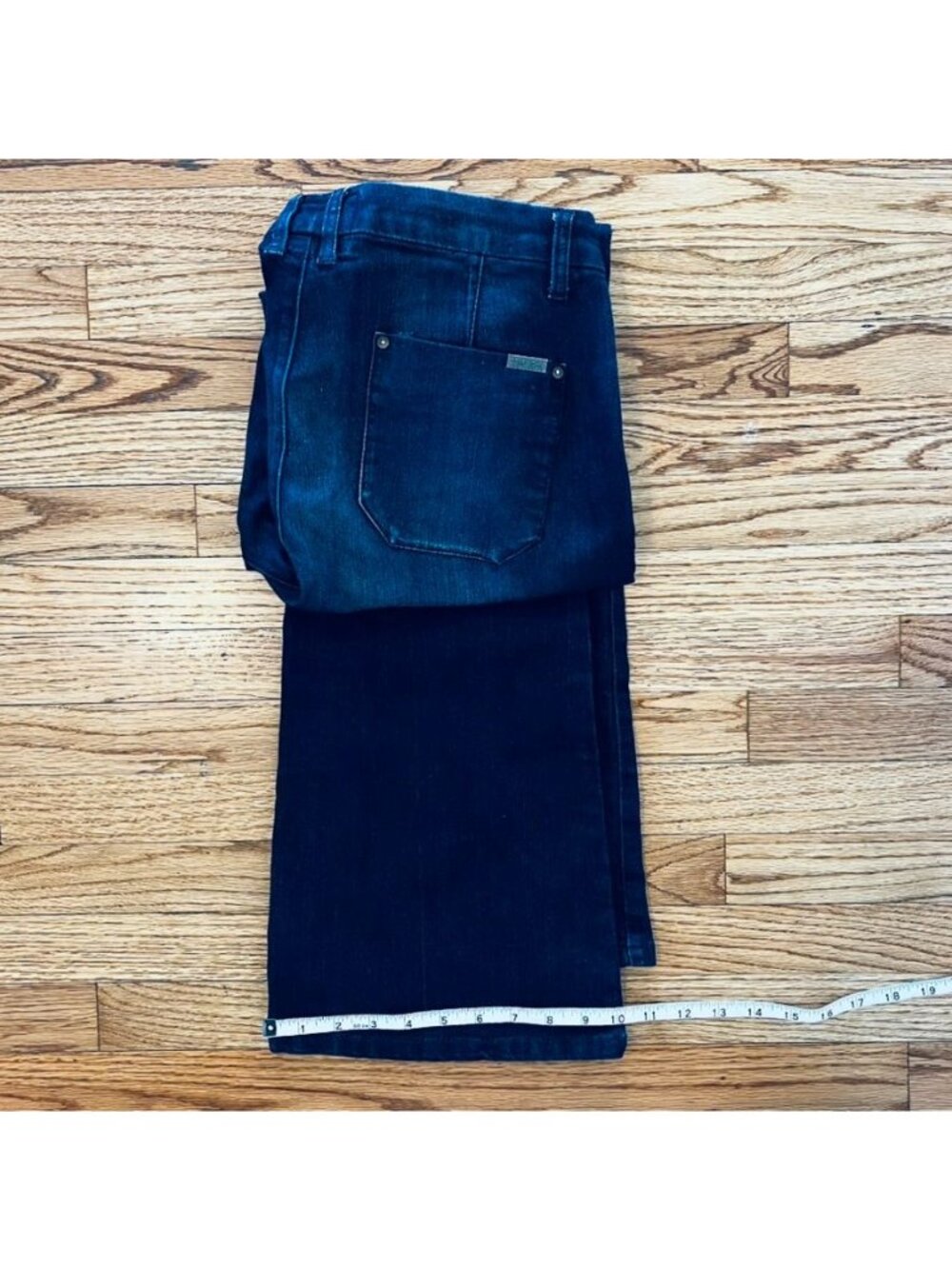 Dear John Jeans Womens 29R Flared Stretch Fit Boot Cut Classic Y2K Dark Wash - Picture 14 of 14
